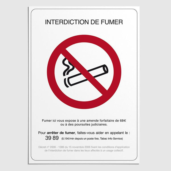 Affichage Interdiction de Fumer Interdiction de Fumer MCA Group