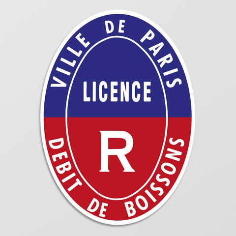 Panneau de Licence R (Restauration) / Paris (75) Licence Restauration (Paris) MCA Group 