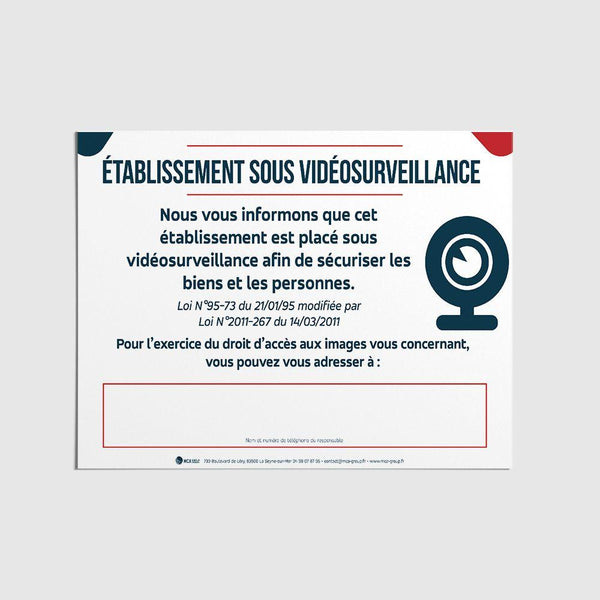 Vidéo Surveillance Vidéo en Zone Privée MCA Group