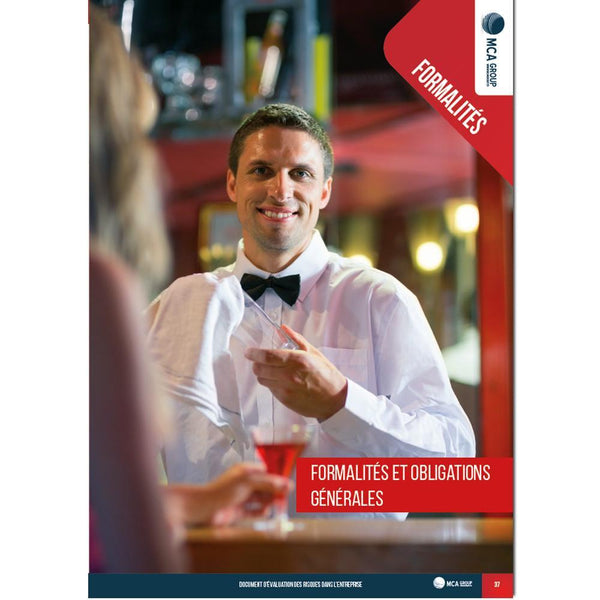 Cahier d'Evaluation des Risques en Entreprise / DUERPE (Spécial Café-Hôtel-Restaurant) Document Unique d'Évaluation des Risques MCA Group 