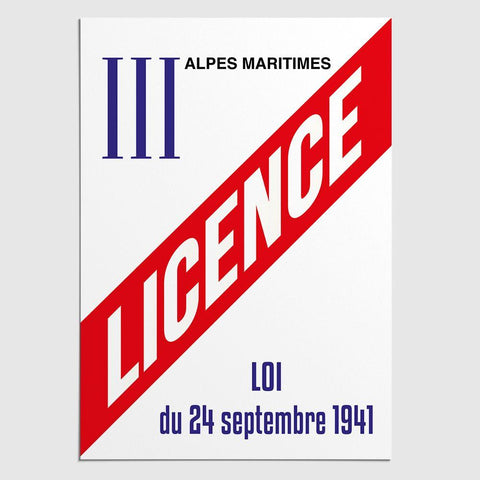 Panneau de Licence 3 / Alpes Maritimes (06) Licence III (Alpes-Maritimes) MCA Group 