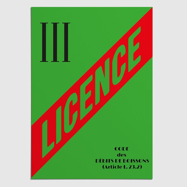 Panneau de Licence 3 / Herault (34) Licence III (Hérault) MCA Group 