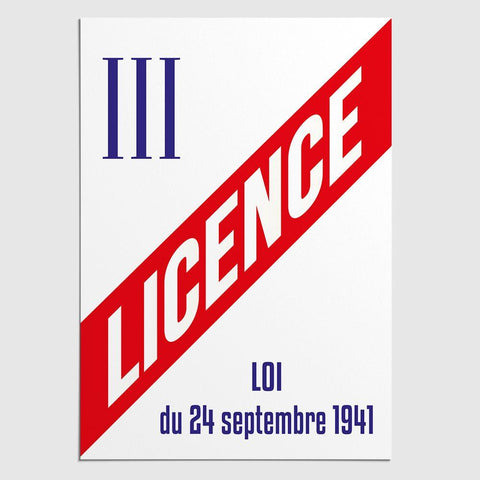 Panneau de Licence 3 / France Entière (sauf départements mentionnés) Licence III France entière MCA Group 
