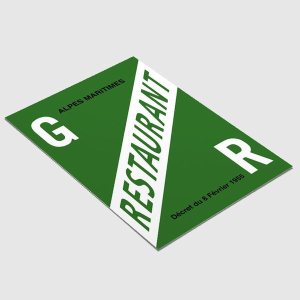 Panneau de Licence GR (Grande Restauration) / Alpes Maritimes (06) Licence Grande Restauration (Alpes-Maritimes) MCA Group 