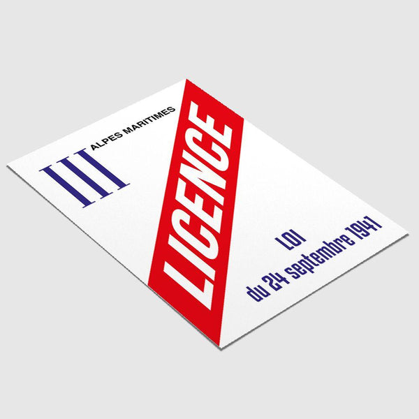 Panneau de Licence 3 / Alpes Maritimes (06) Licence III (Alpes-Maritimes) MCA Group 