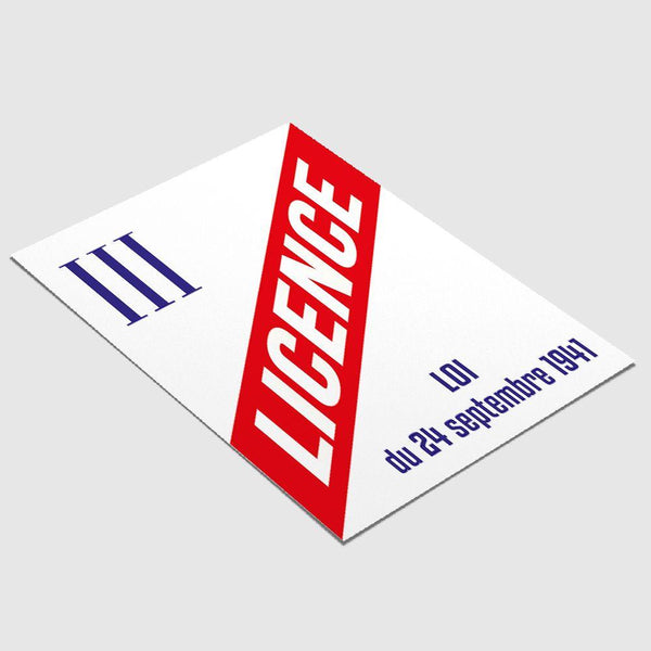 Panneau de Licence 3 / France Entière (sauf départements mentionnés) Licence III France entière MCA Group 