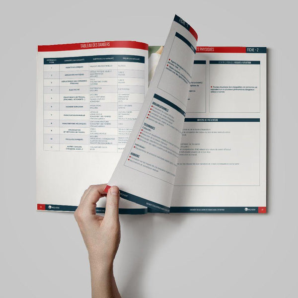 Cahier d'Evaluation des Risques en Entreprise / DUERPE (Spécial Café-Hôtel-Restaurant) Document Unique d'Évaluation des Risques MCA Group 