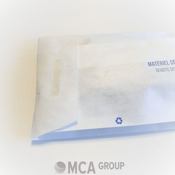 Housse pour télécommande en papier kraft blanc sulfurisé, 40g